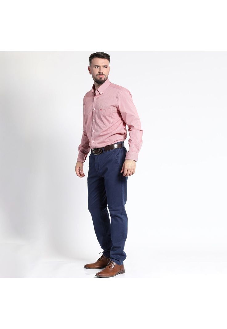 CAMISA MANGA LARGA MICRO CUADRO YD COMFORT TECH-2