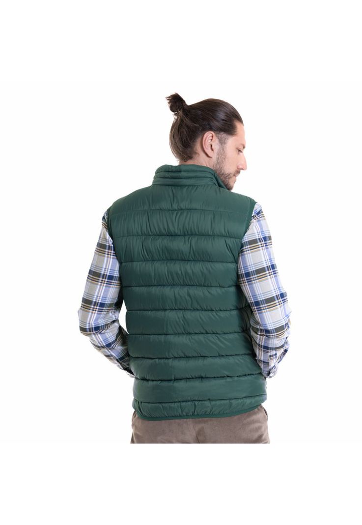 Chaqueta Sin Mangas Verde petróleo-1
