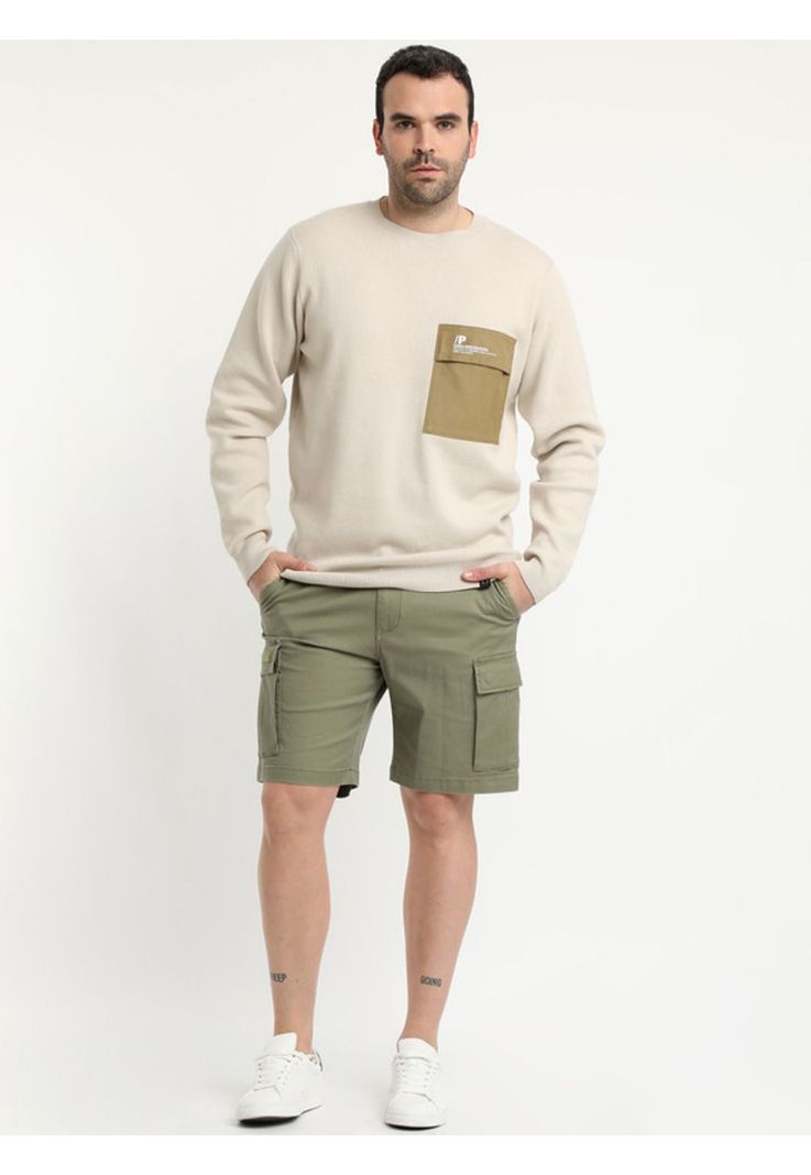 Sweater Cuello Redondo Crema-2