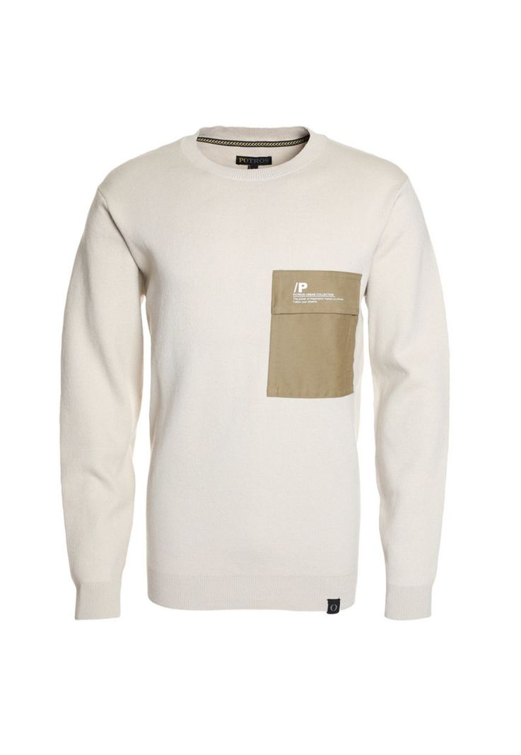 Sweater Cuello Redondo Crema-3