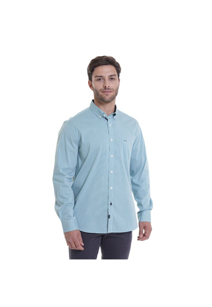 Camisa Bronx Micro Cuadro Regular Fit-0