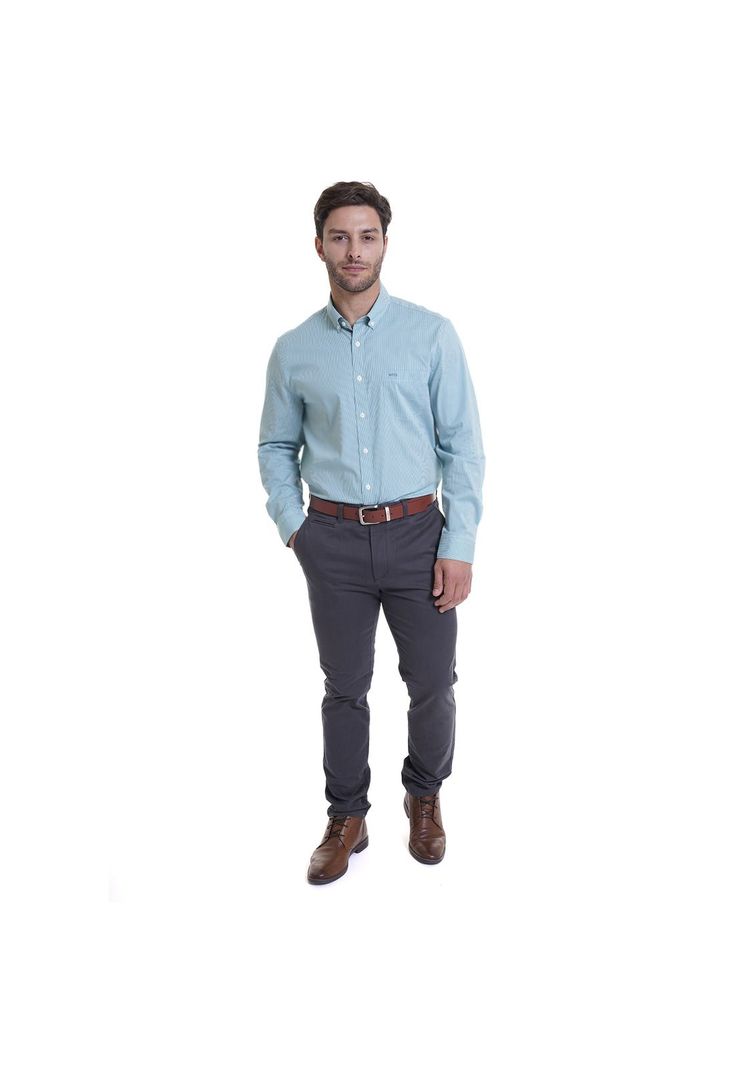Camisa Bronx Micro Cuadro Regular Fit-3