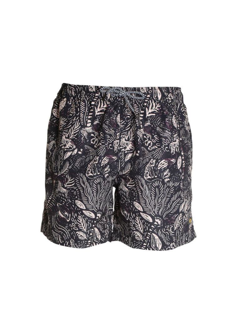 Traje De Baño Estampado Negro-3