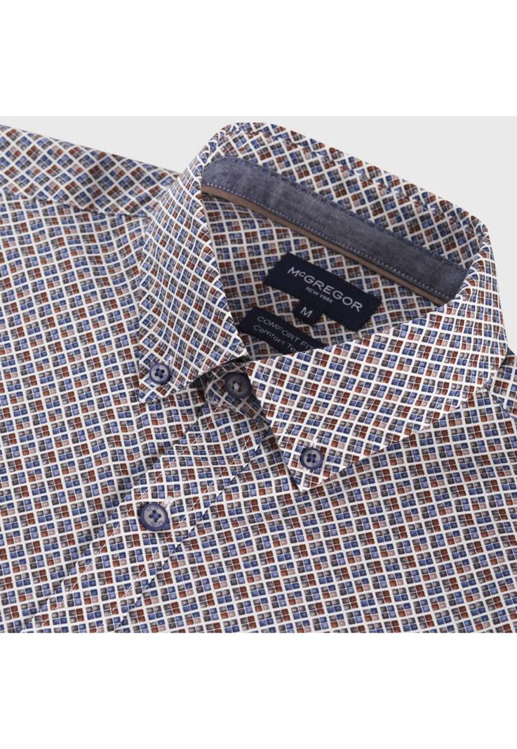 Camisa Estampada Comfort Fit-3