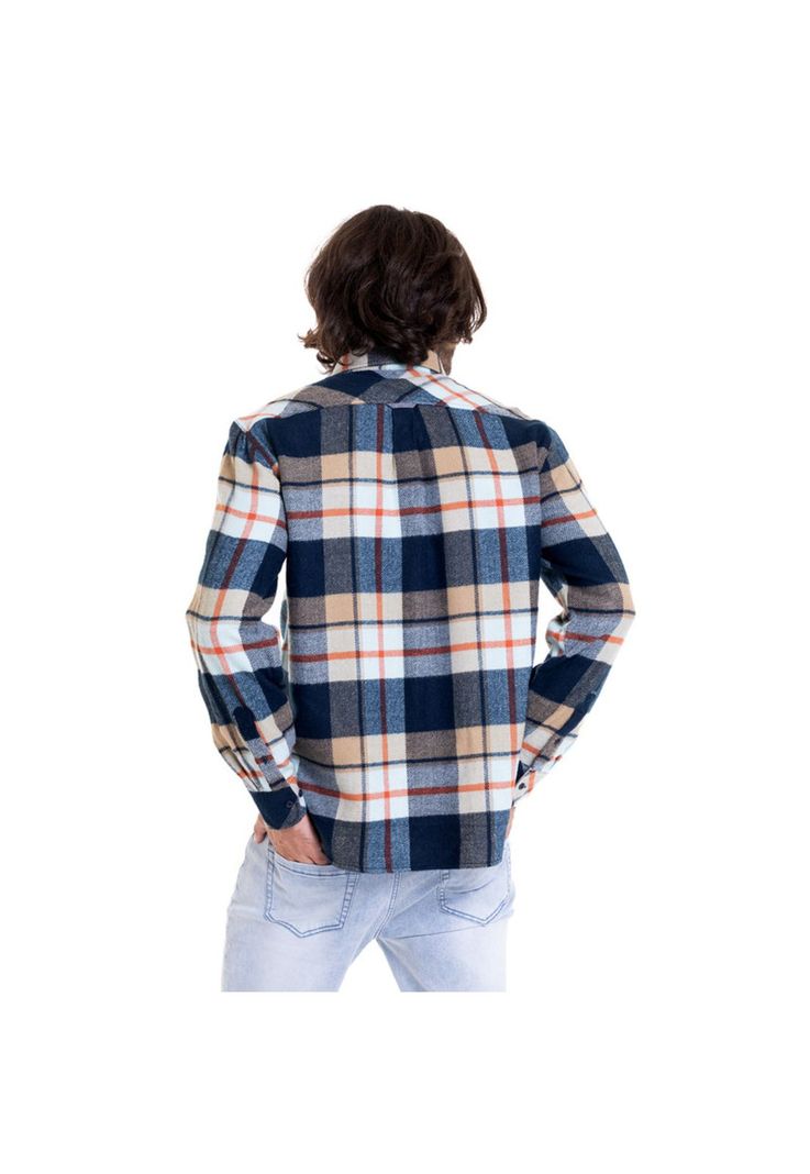 Camisa Leñadora Azul-1