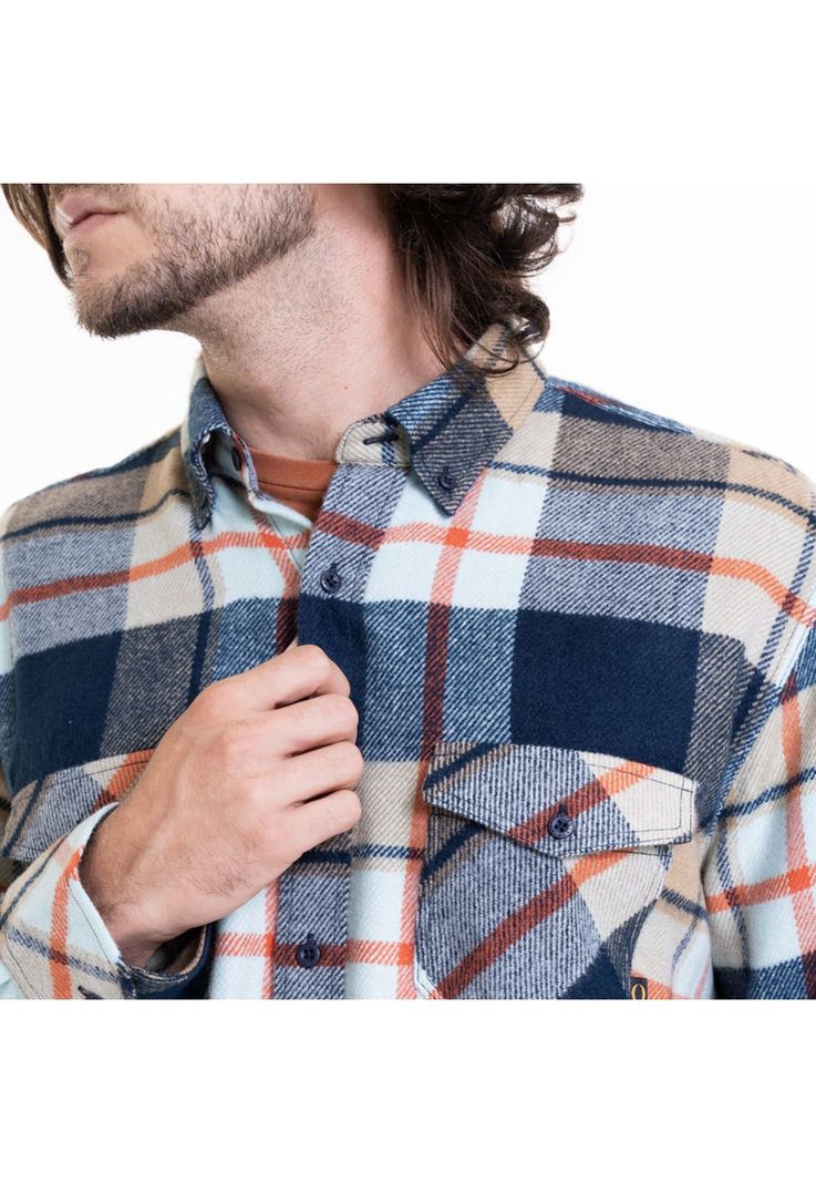 Camisa Leñadora Azul-3