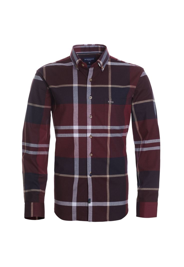 CAMISA MANGA LARGA VILLELA CUADRILLÉ YD REGULAR FIT SPANDEX-1