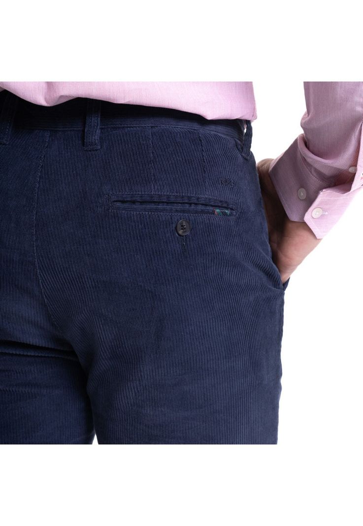 Pantalón Cotelé Spandex Azul Marino-3