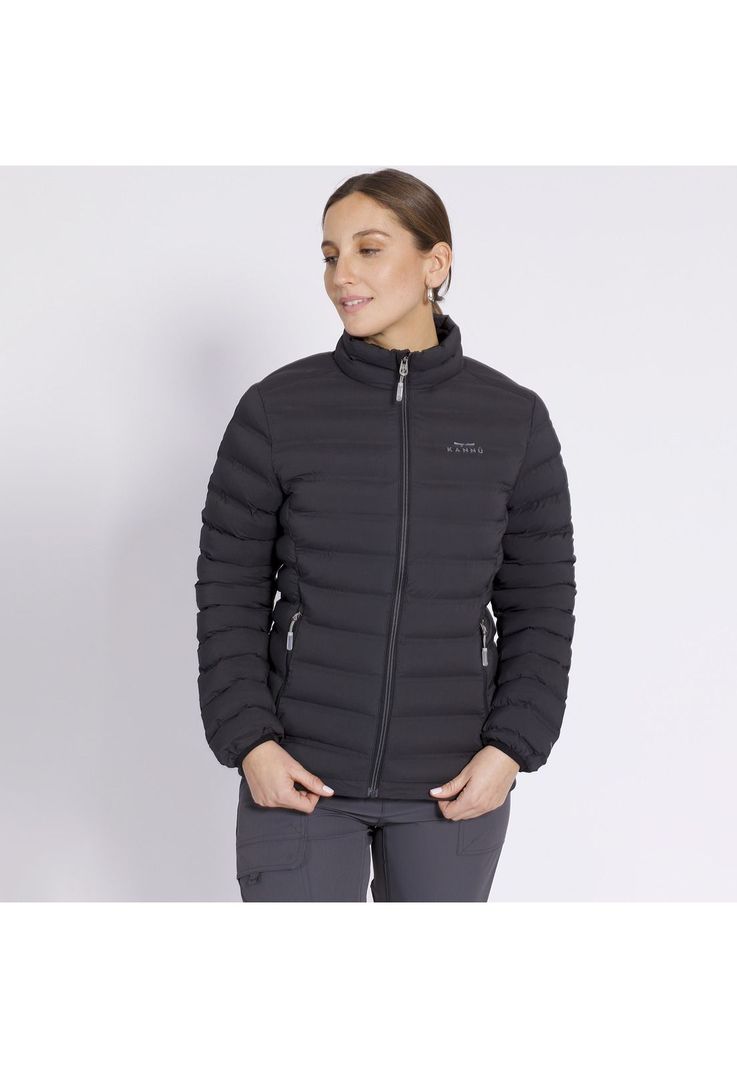 Parka Insulada Grey Mujer Negro-0