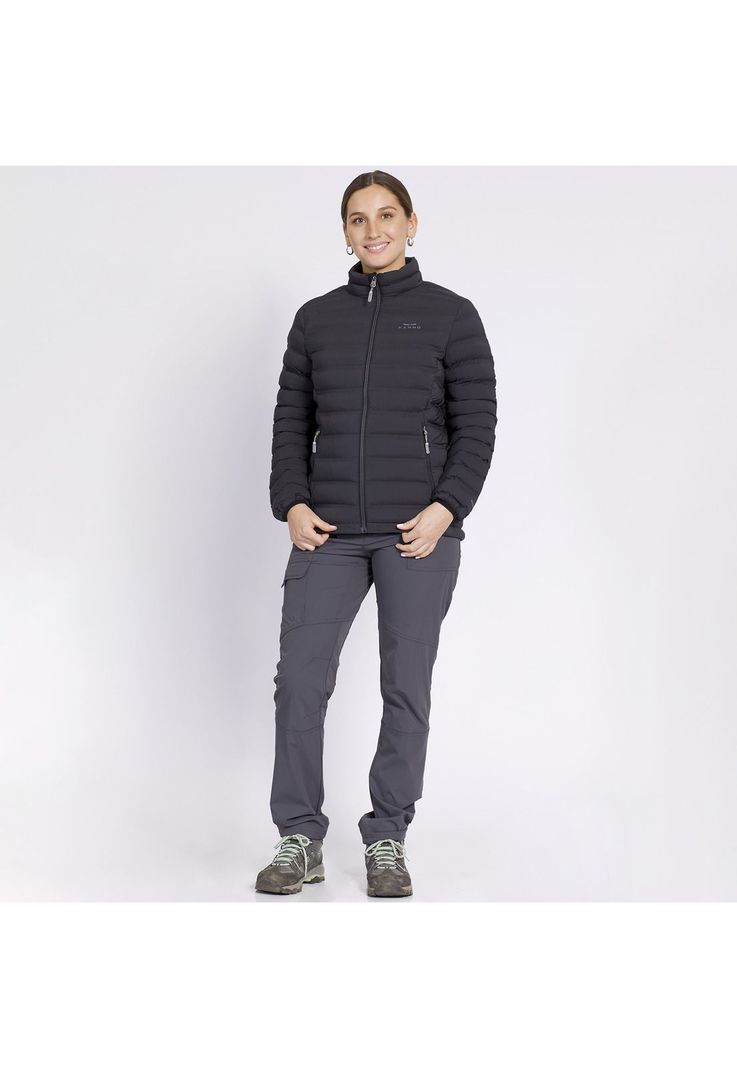 Parka Insulada Grey Mujer Negro-1