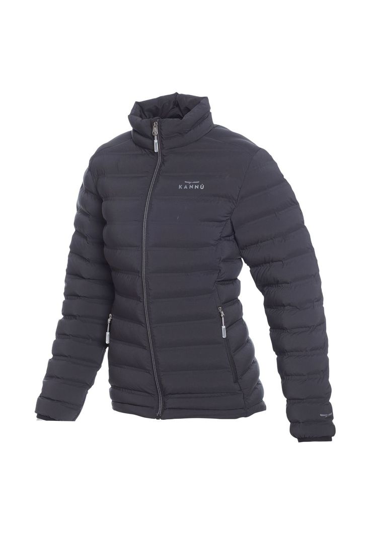Parka Insulada Grey Mujer Negro-3