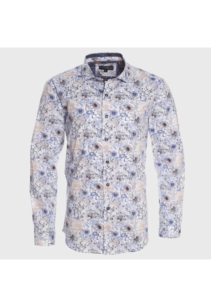Camisa Estampada Algodón Spandex