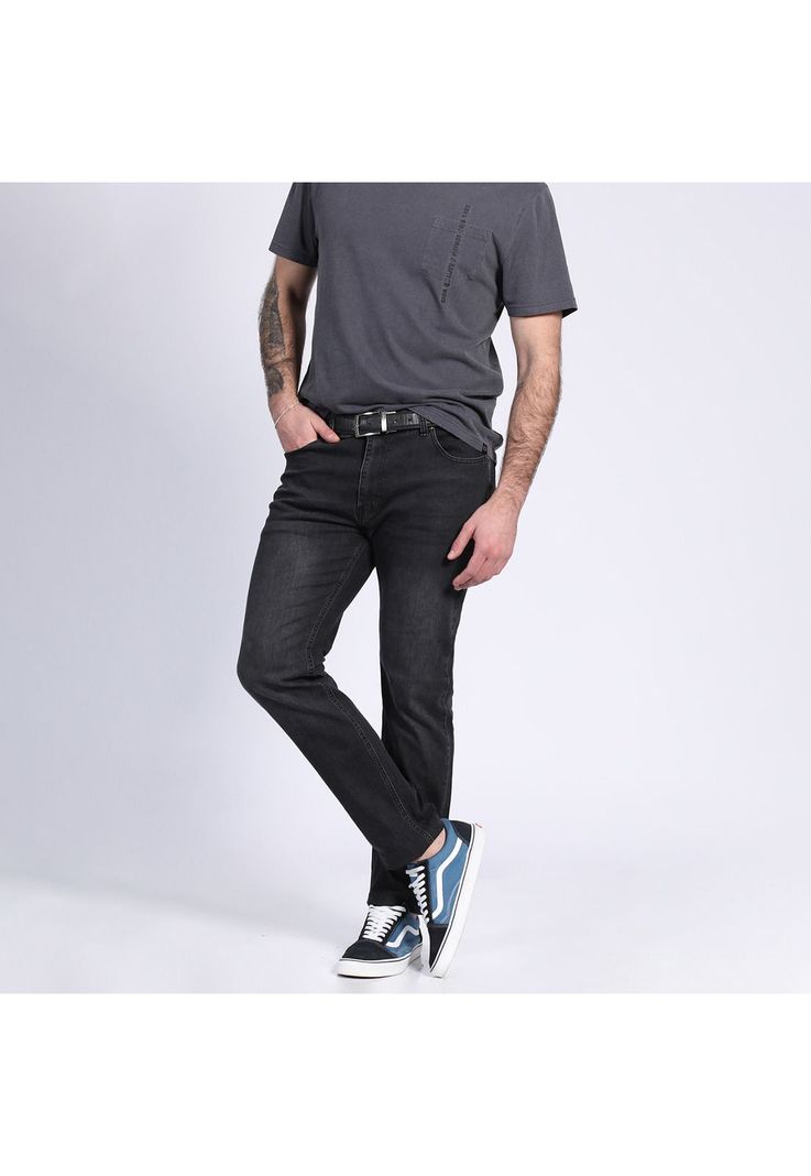 Jeans Linea Spandex Slim Fit Negro-0