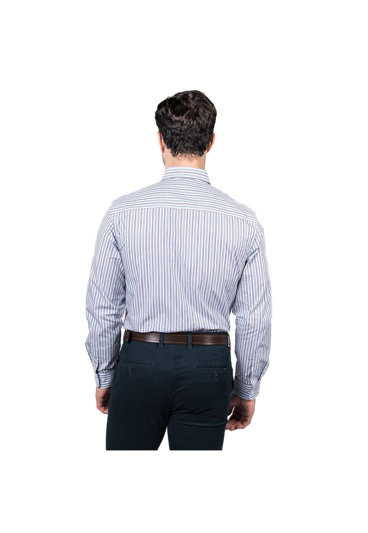 Camisa Rockefeller Smart Listada Comfort Fit-1