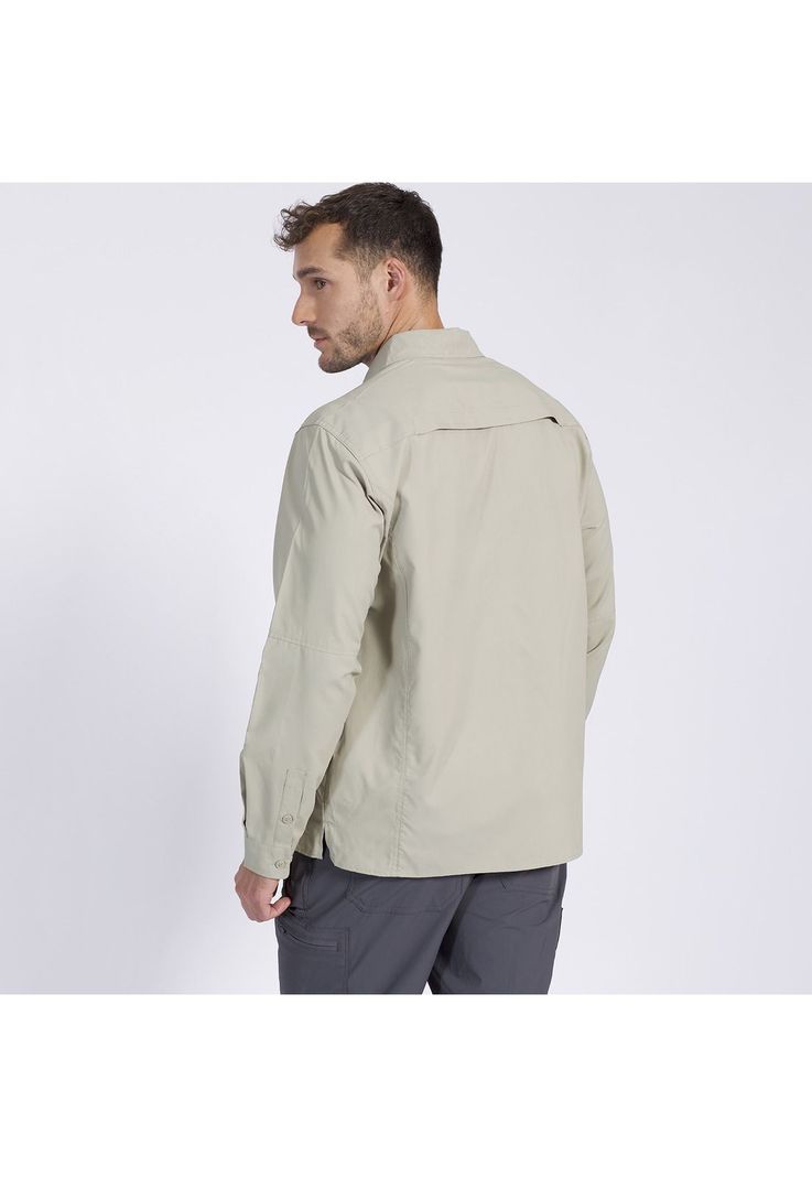 Camisa Outdoor Insitucional Hombre Beige-1