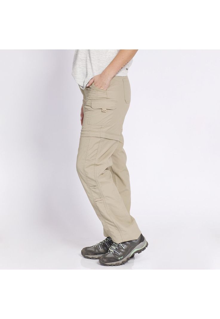 Pantalón Desmontable Mujer Beige-0