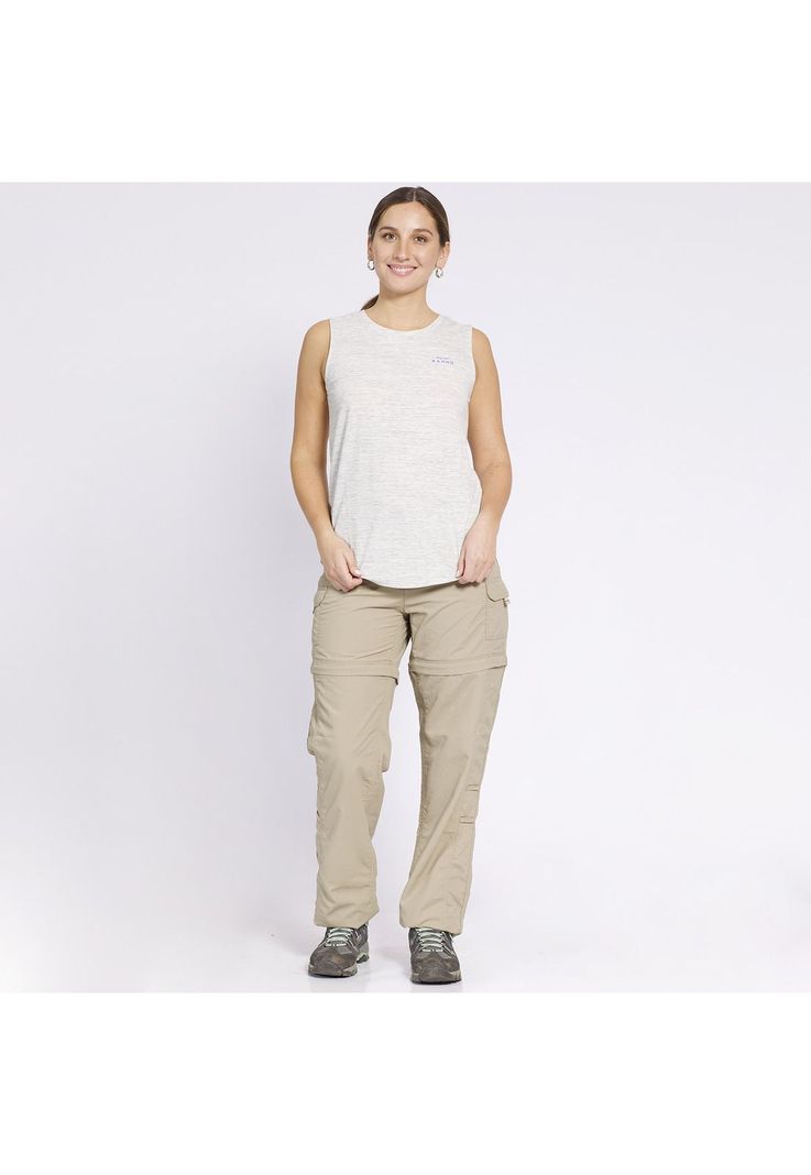 Pantalón Desmontable Mujer Beige-2