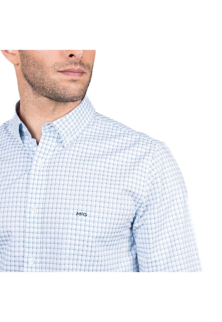 Camisa Wall Street Smart Cuadro Comfort Fit-2