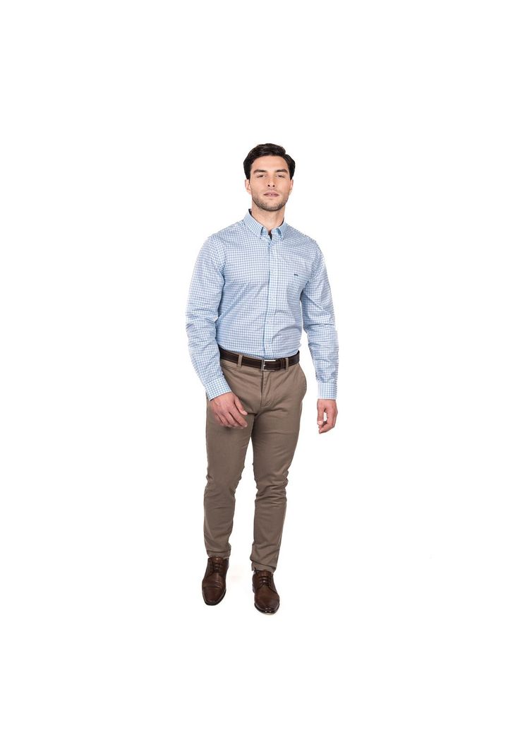 Camisa Wall Street Smart Cuadro Comfort Fit-3