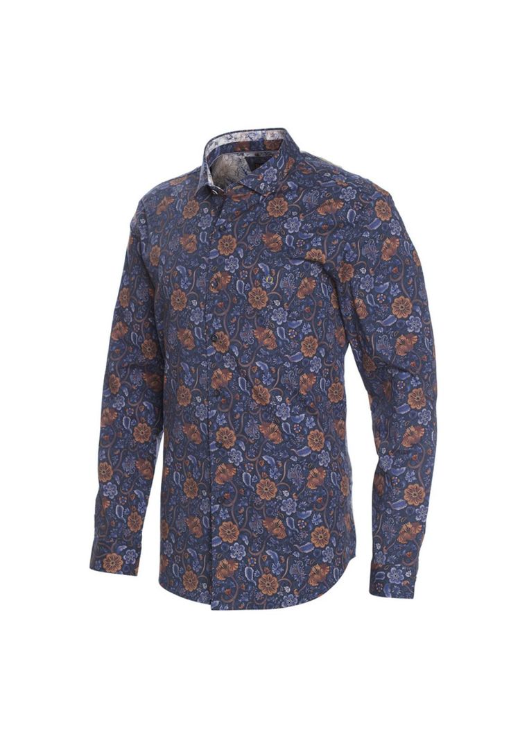 Camisa Estampada Algodón Spandex-1