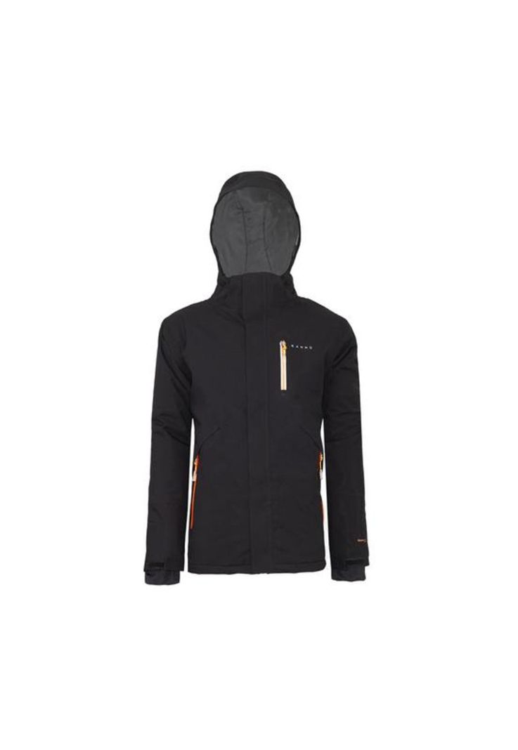 Parka Larga Hombre Negro