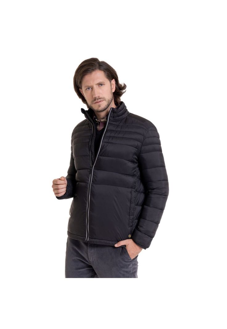 Parka Quilted Negro-0