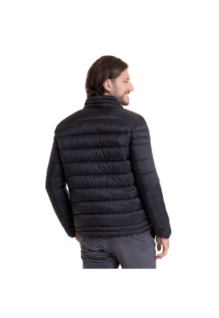 Parka Quilted Negro-1