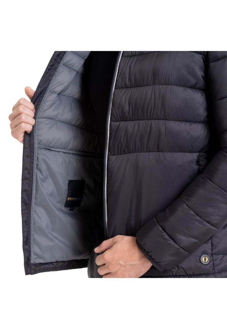 Parka Quilted Negro-3