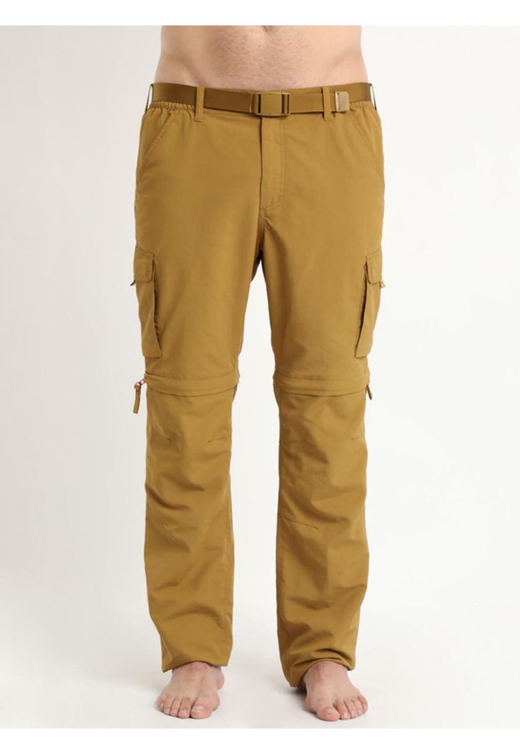 Pantalon Desmontable Hombre Mostaza-0