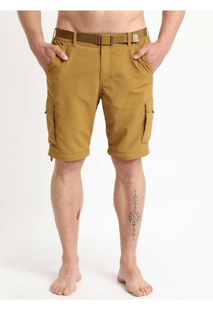 Pantalon Desmontable Hombre Mostaza-3