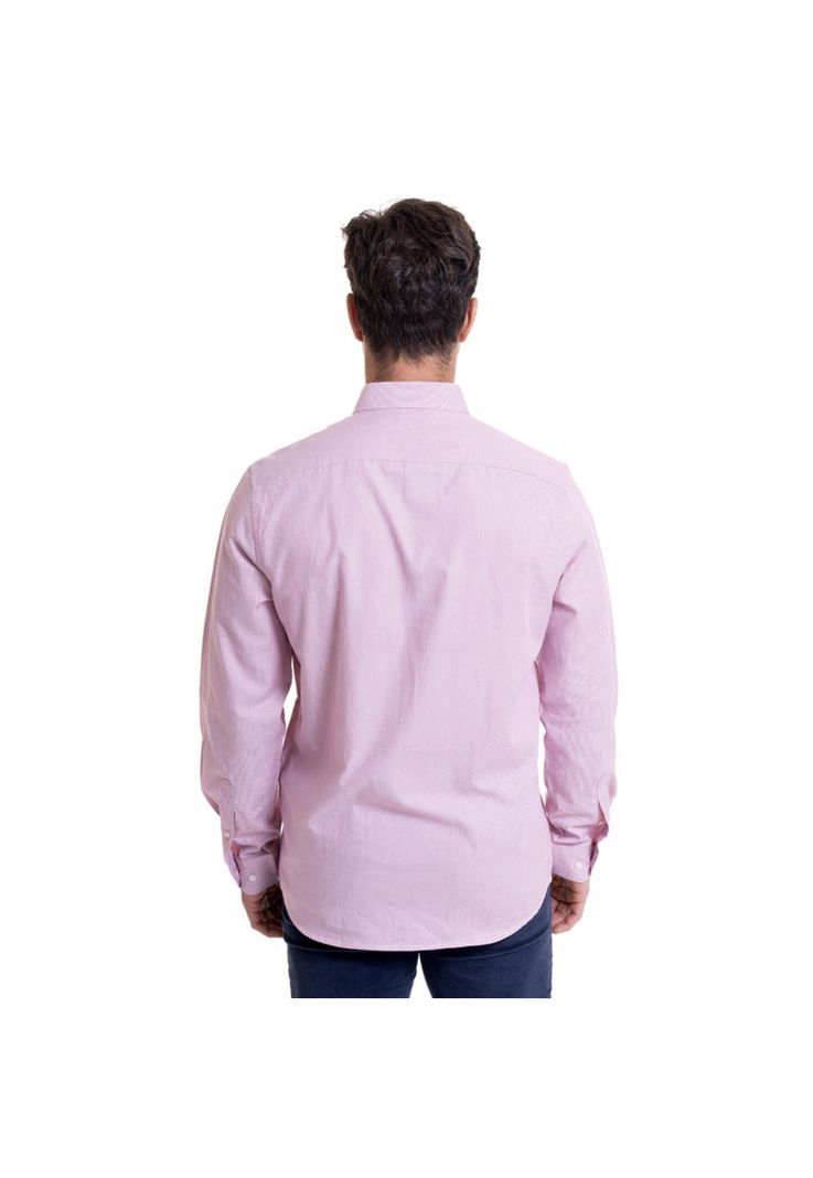 Camisa Dobby Comfort Fit Burdeo-1