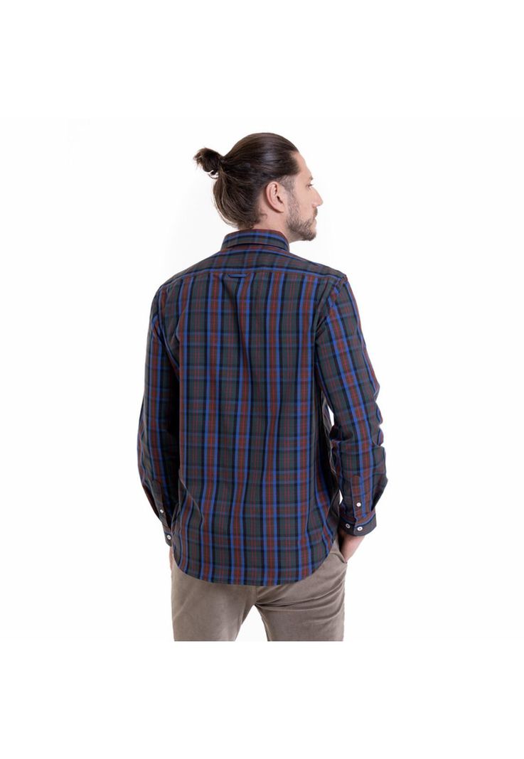 Camisa Trevira Fantasía Azul-1
