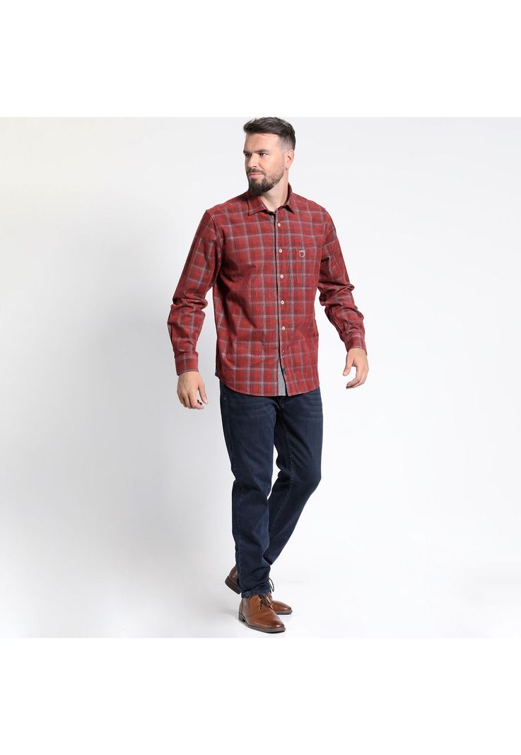 CAMISA MANGA LARGA MICRO COTELÉ YD COMFORT FIT