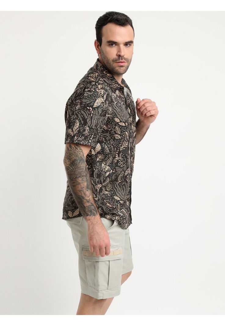 Camisa Lyocell Negro