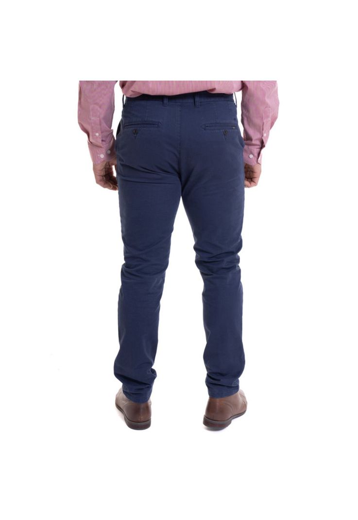 Pantalón Chino Spandex Azul Marino-1