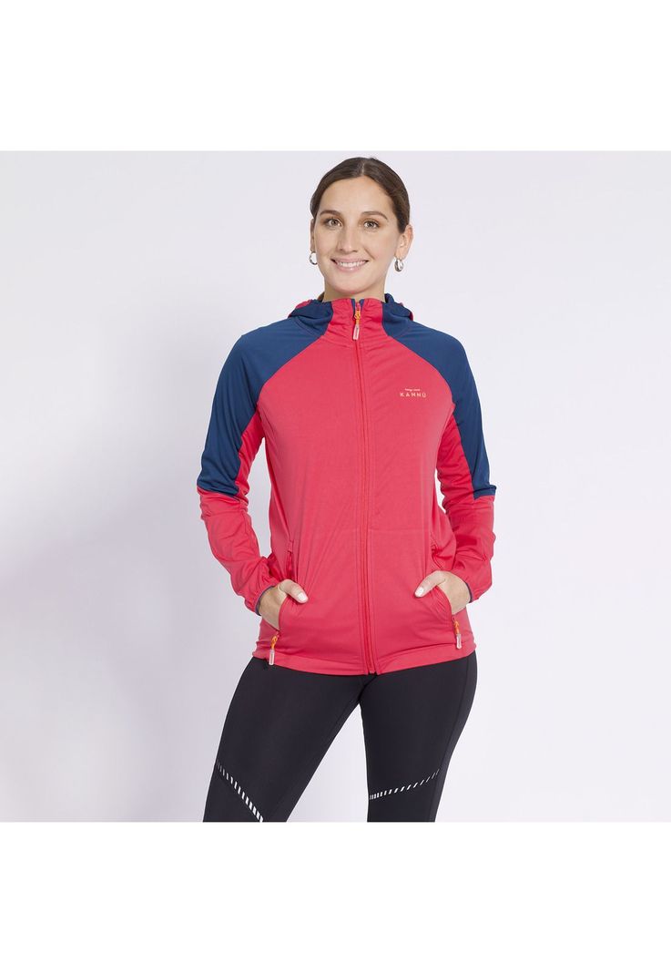 Poleron Sport Flexible Mujer Fucsia