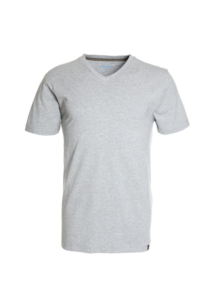 Polera Cuello V Gris-3