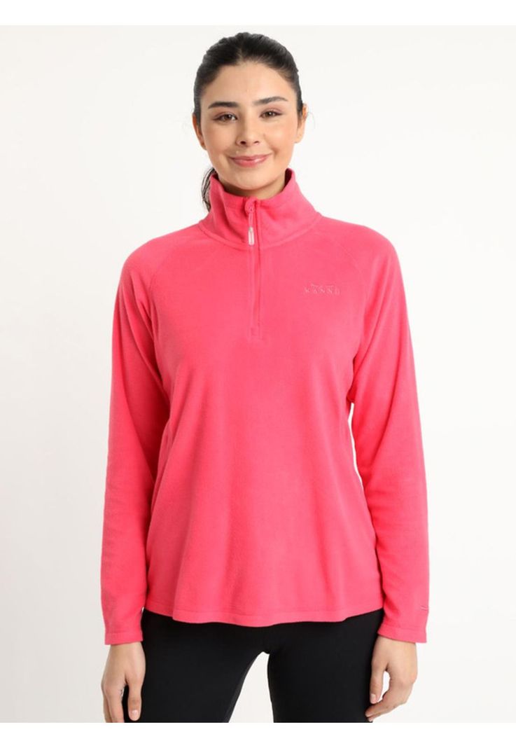 Polar Valle De La Luna Half Zipper Mujer Fucsia-0