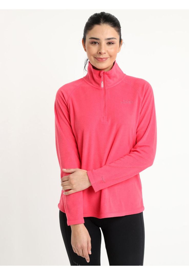 Polar Valle De La Luna Half Zipper Mujer Fucsia-1