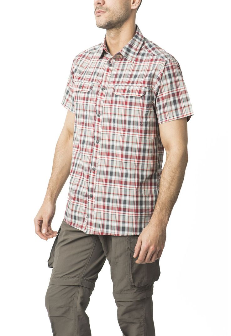 Camisa Outdoor Cuadrillé Gris-0