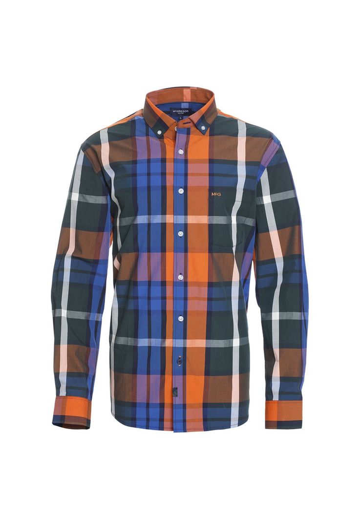 CAMISA MANGA LARGA CUADRILLÉ YD REGULAR FIT-1