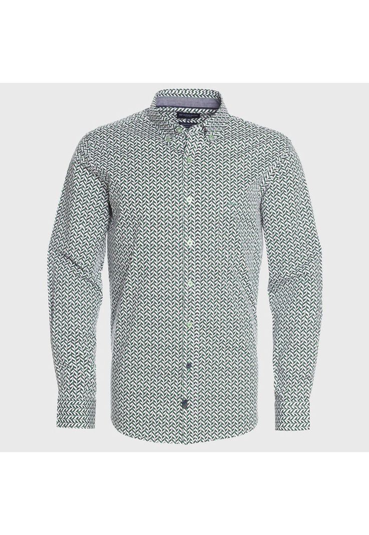 Camisa Estampada Comfort Fit-0