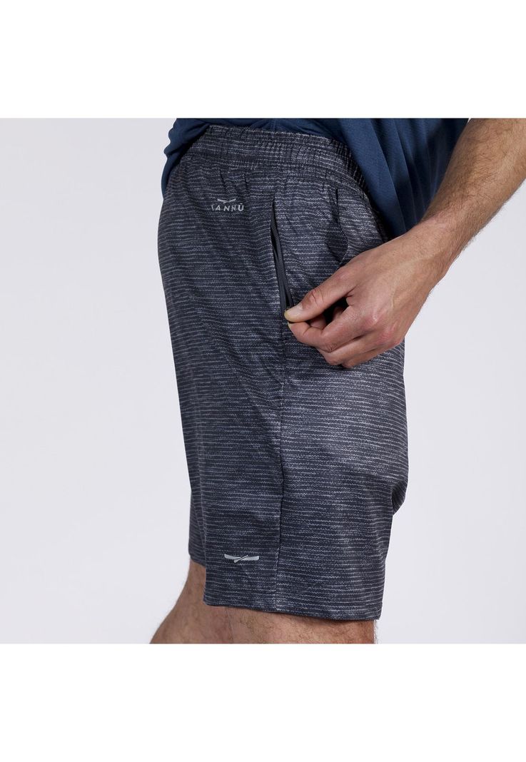 Short Trail Running Hombre Gris-3