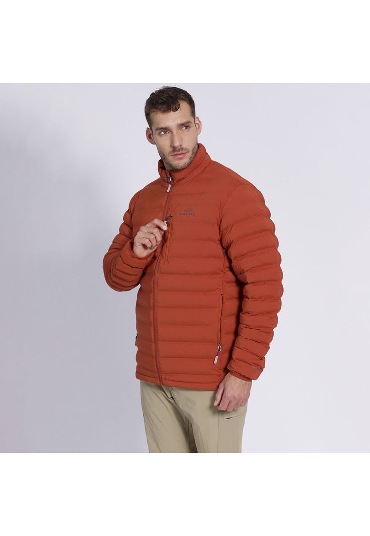 Parka Insulada Grey Hombre Terracota-0
