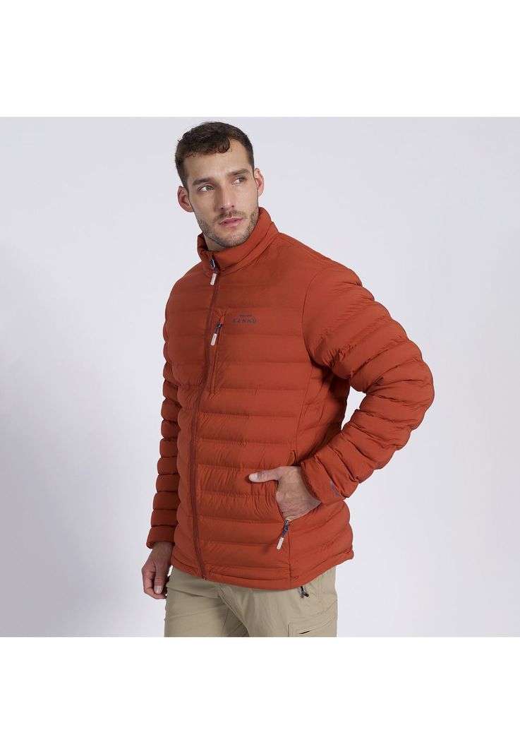 Parka Insulada Grey Hombre Terracota-1