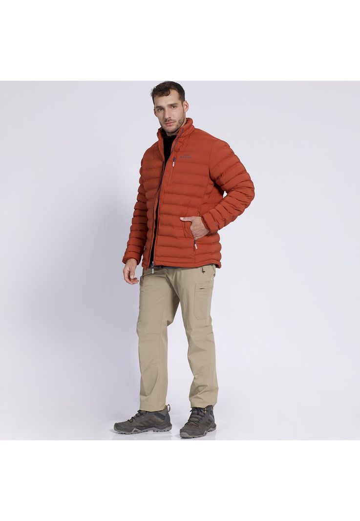 Parka Insulada Grey Hombre Terracota-2