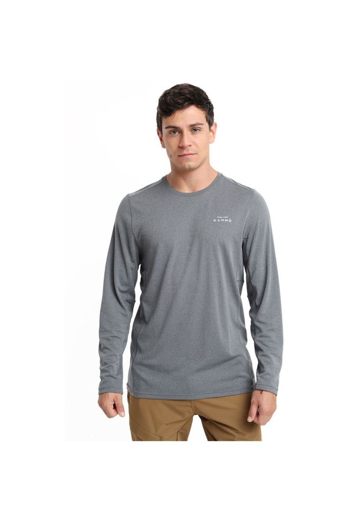 Polera Deportiva Coñaripe Hombre Gris-0