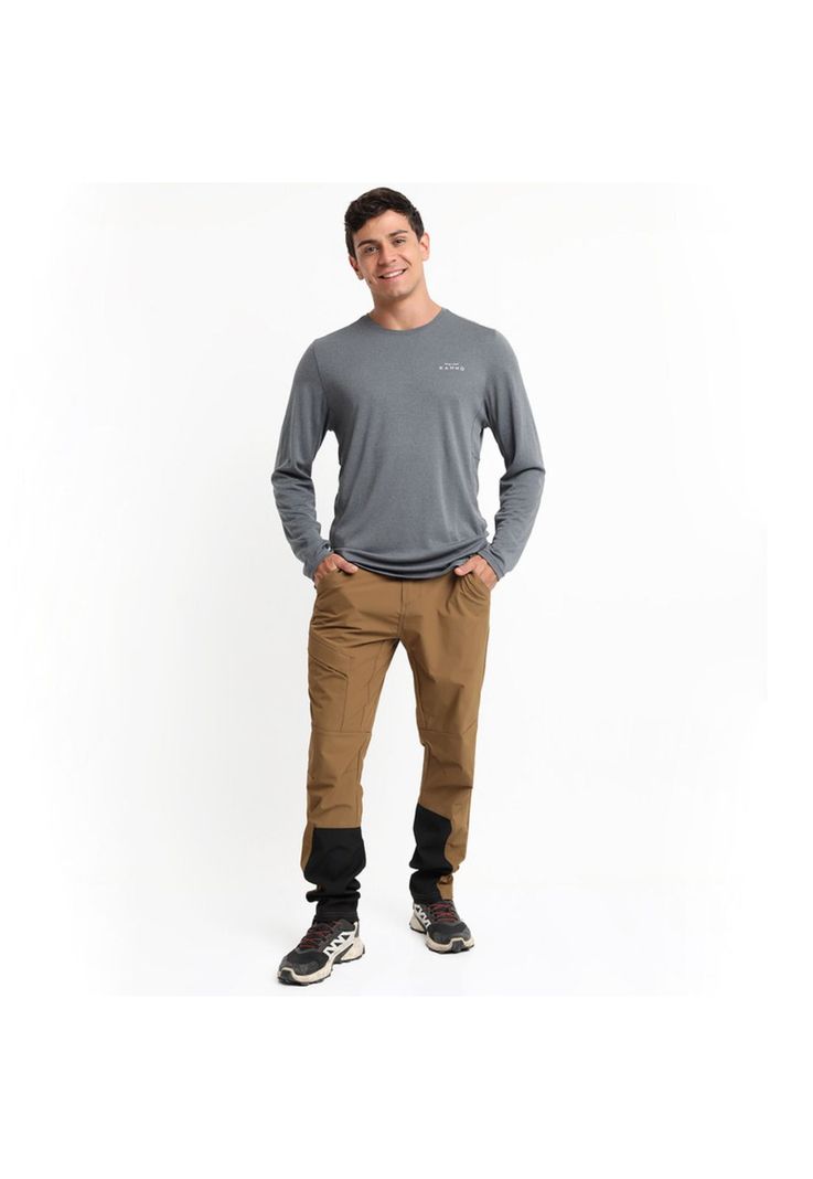 Polera Deportiva Coñaripe Hombre Gris-3
