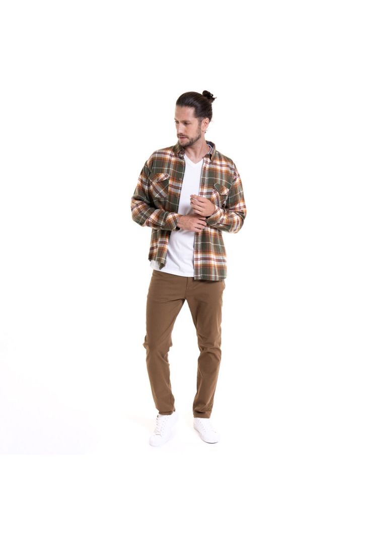 Camisa Leñadora Verde-2