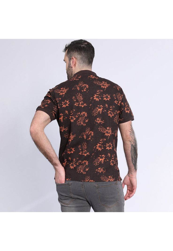 Polera Pique Estampada Multicolor-1